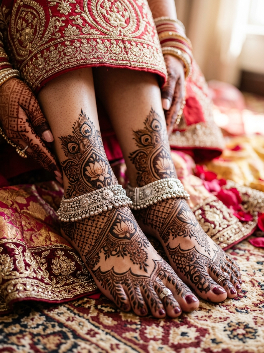 Bridal Payal & Feet Henna